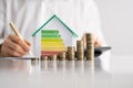 House Energy Audit. Efficient Consumption Invoice Royalty Free Stock Photo