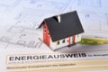 House and energy certificate Royalty Free Stock Photo