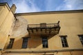 House with enormous balcony Vilnius, Lithuania Royalty Free Stock Photo