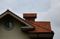 The house is equipped with high-quality roofing of ceramic tiles. A good example of perfect roofing. The building is reliably pro