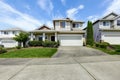 House exterior with curb appeal. View of entrance porch Royalty Free Stock Photo