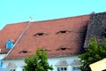 House with eyes in Sibiu, European Capital of Culture for the year 2007 Royalty Free Stock Photo