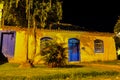 House facade of Anita Garibaldi, historic center of Laguna Santa Catarina Brazil