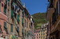 House facades Vernazza Cinque Terre Liguria Italy Royalty Free Stock Photo