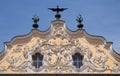 House of Falcon, the finest Rococo style building in the Wurzburg Royalty Free Stock Photo