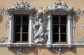 House of Falcon in Wurzburg Royalty Free Stock Photo