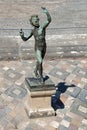 House of Faun and its shadow - Pompeii Royalty Free Stock Photo