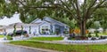 House featured in the film `Edward Scissorhands,` at 1774 Tinsmith Circle, in Carpenters Run - Lutz, Florida, USA Royalty Free Stock Photo