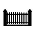 house fence icon illustration symbol design