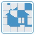 house fifteen puzzle Royalty Free Stock Photo