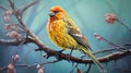 Dye And Pastel Painting: Capturing The Shining Beauty Of A Unique House Finch