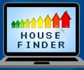 House Finder Representing Finders Home And Found Royalty Free Stock Photo