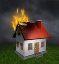 House Fire Royalty Free Stock Photo