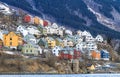 House by the fjord. Odda, Norway Royalty Free Stock Photo