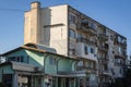 House of flats in Kavarna city, Bulgaria Royalty Free Stock Photo