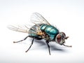 Ai Generated illustration Wildlife Concept of House fly isolated Royalty Free Stock Photo