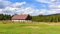 House at the forest in Jizera Mountains Royalty Free Stock Photo