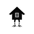 House of forest witch on chicken legs. Royalty Free Stock Photo