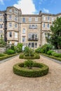 House and formal English garden in Bath, Somerset, UK