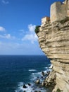 House and fortifications, Bonifacio, corsica, France