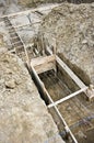 House foundations detail Royalty Free Stock Photo