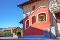 House fragment in Roddi, Italy. Royalty Free Stock Photo