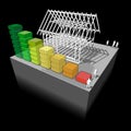 House framework diagram with energy rating