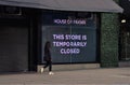 House Of Fraser on Oxford Street London closed during lockdown Royalty Free Stock Photo