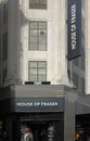 House of Fraser store in Oxford Street in London, U Royalty Free Stock Photo