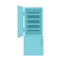 House fridge icon flat isolated vector Royalty Free Stock Photo