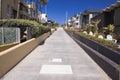 House front of the manhattan beach in california Royalty Free Stock Photo