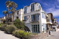 House front of the manhattan beach in california Royalty Free Stock Photo