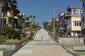 House front of the manhattan beach in california Royalty Free Stock Photo