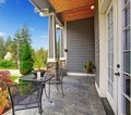 House front porch view Royalty Free Stock Photo