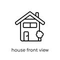 House front view icon from Real estate collection. Royalty Free Stock Photo