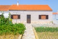 House and garden in Rogil Royalty Free Stock Photo