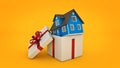 House. Gift box concept.