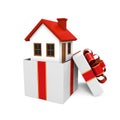 House Gift Isolated Royalty Free Stock Photo