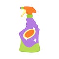 house glass cleaner cartoon vector illustration Royalty Free Stock Photo