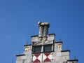 House with the golden ox in Dordrecht Holland