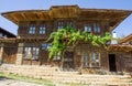 House and grapes in Balkan village Royalty Free Stock Photo