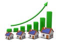 House Green Chart Royalty Free Stock Photo