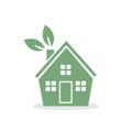 House Green Leaves Royalty Free Stock Photo
