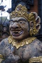 House guard statue close-up in Penglipuran Traditional Village in Bali Indonesia Royalty Free Stock Photo