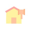 house hammer icon. Simple color vector elements of bankruptcy icons for ui and ux, website or mobile application