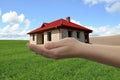 House in hands Royalty Free Stock Photo