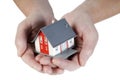 House in hands Royalty Free Stock Photo