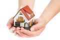 House in hands Royalty Free Stock Photo