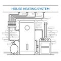 House heating system