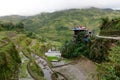 A house on the hill with rice fields in Banaue, Philippines Royalty Free Stock Photo